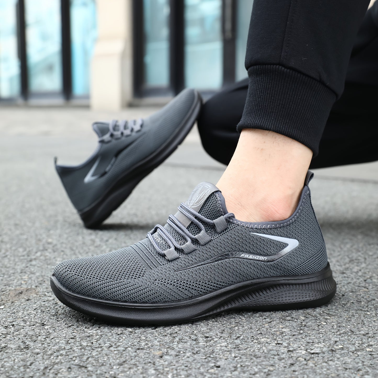 Wellnova™ - Trendy Geweven Sneakers voor Heren